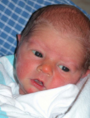 John and Heather's baby